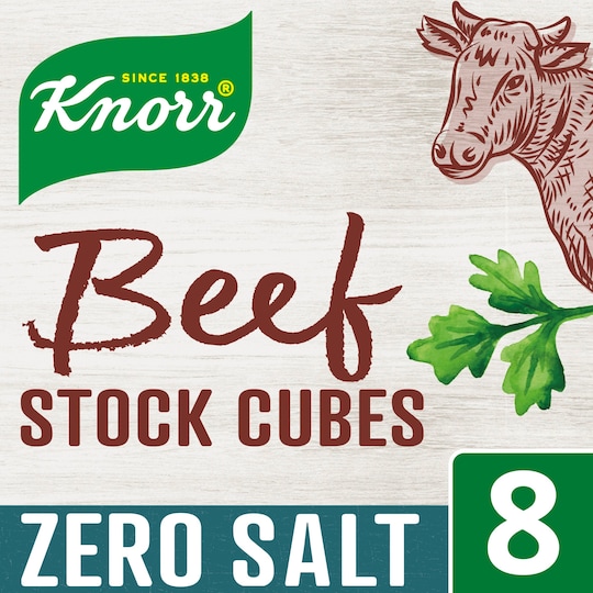 Knorr 8 Zero Salt Beef Stock Cubes 72G Tesco Groceries
