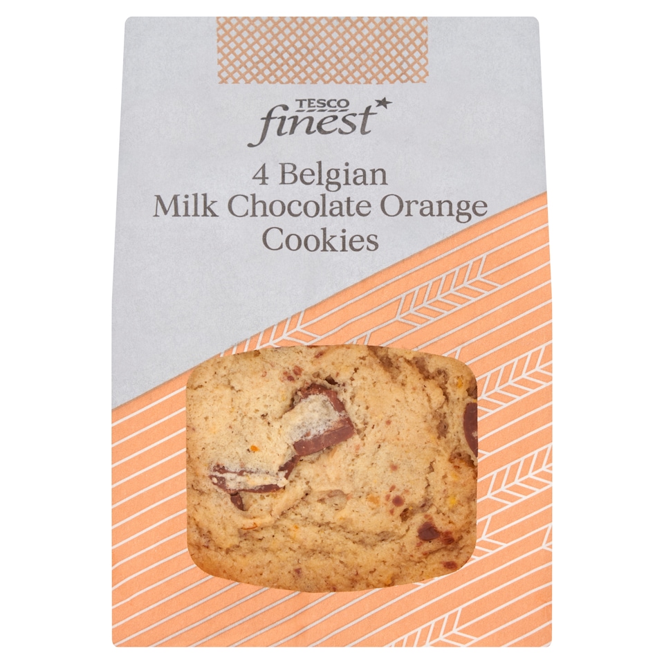 Tesco Finest Milk Chocolate Orange Cookies 4 Pack