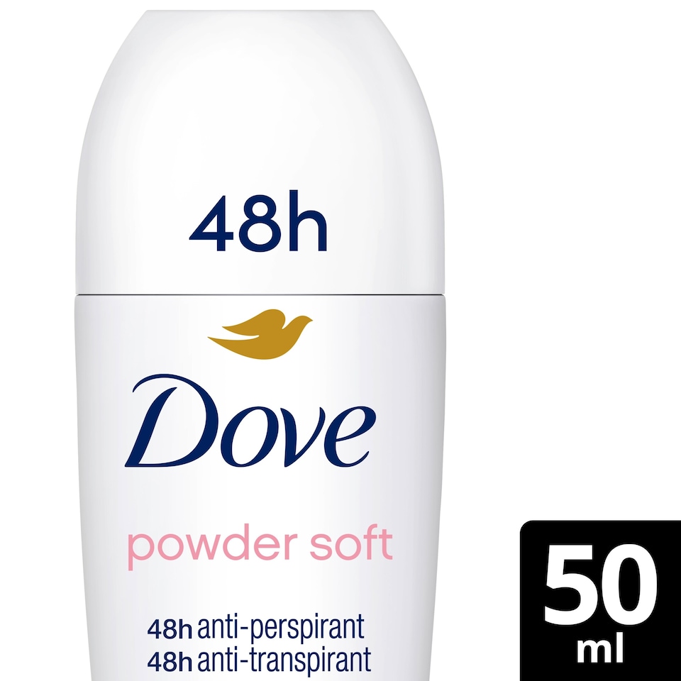 image 1 of Dove 48h Powder Antiperspirant Deodorant Roll On 50ml