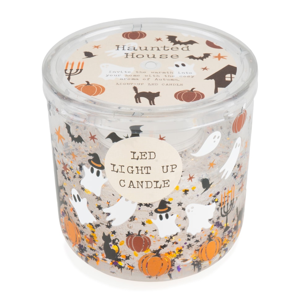 Candlelight Halloween Haunted House Light Up Candle 70G