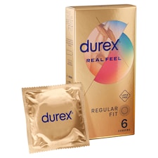 Durex Real Feel Condoms Latex Free Regular Fit 6s 
