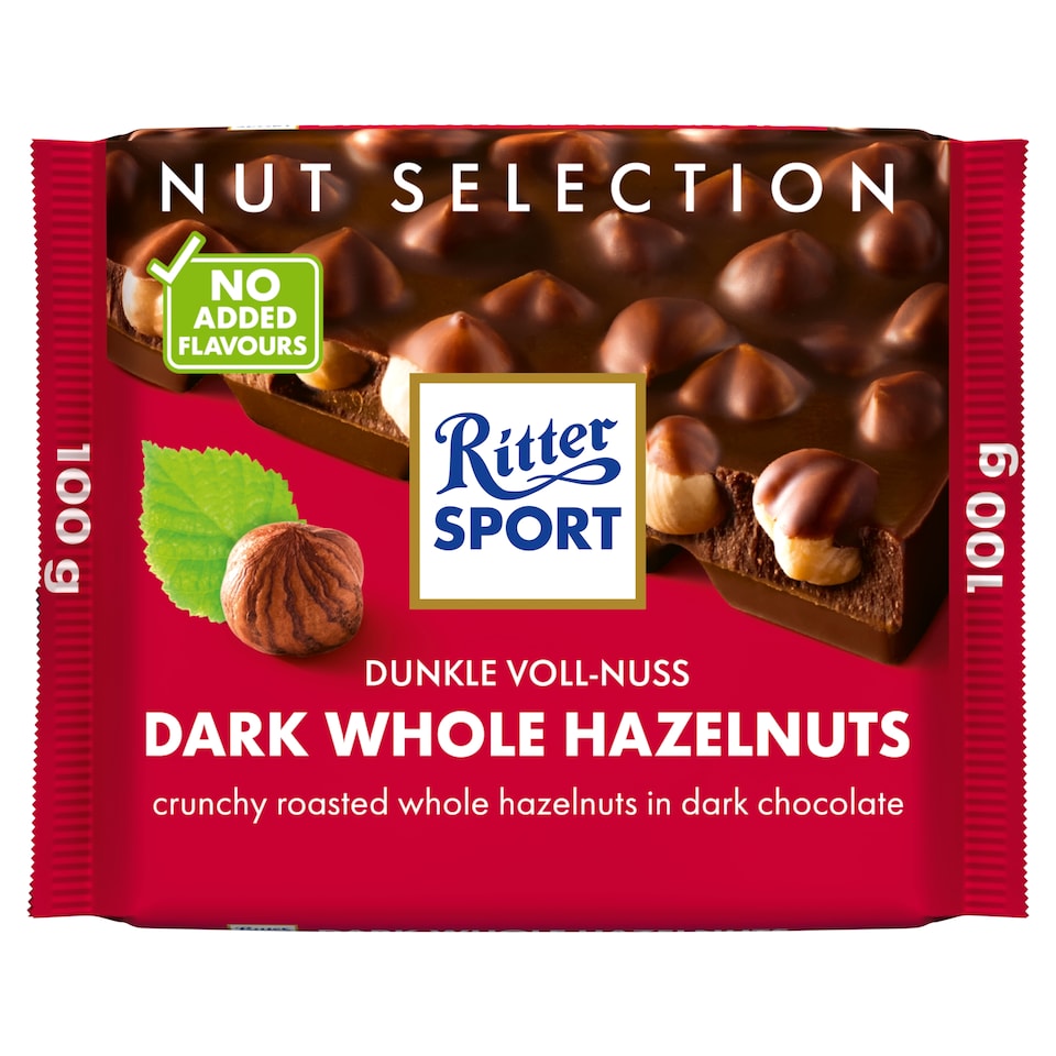 Ritter Sport Dark Whole Hazlenuts 100G