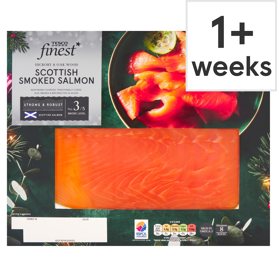 Tesco Finest Scottish Smoked Salmon 200G