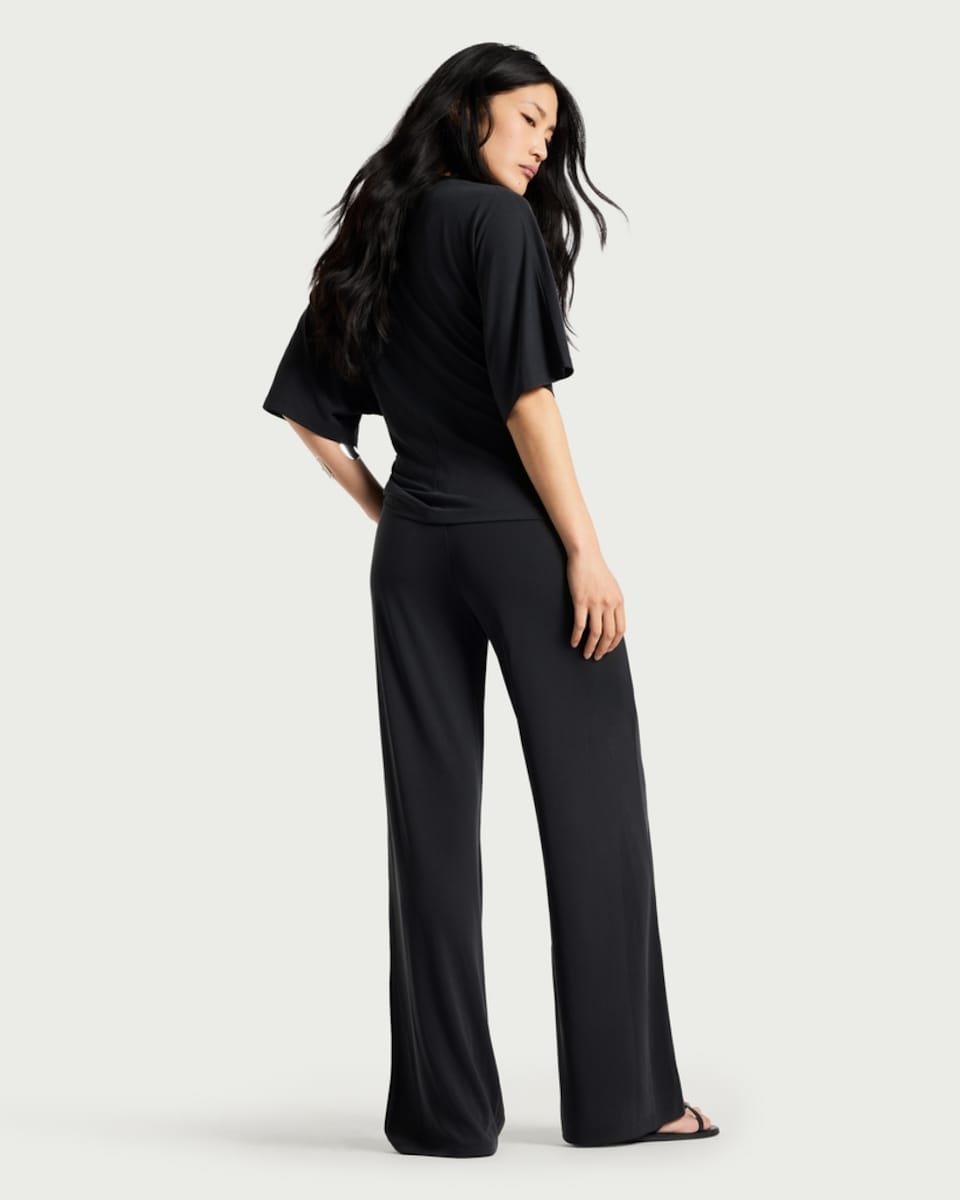 image 1 of F&F Wide Leg Co-ord Trousers in Grey