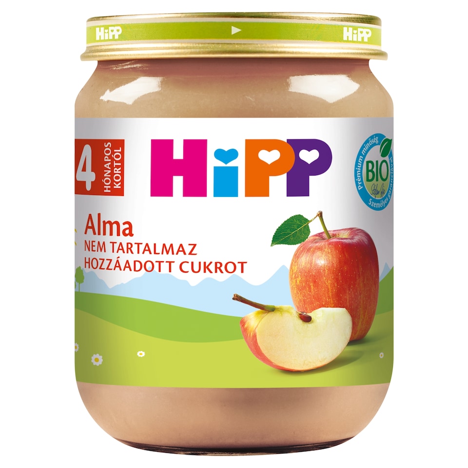 HiPP bio alma gyümölcsdesszert 4 hónapos kortól 125 g