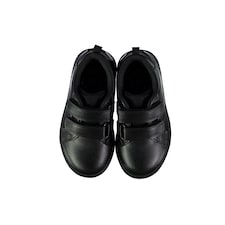 F&F School Boys Double Strap Fastening Trainers in Black