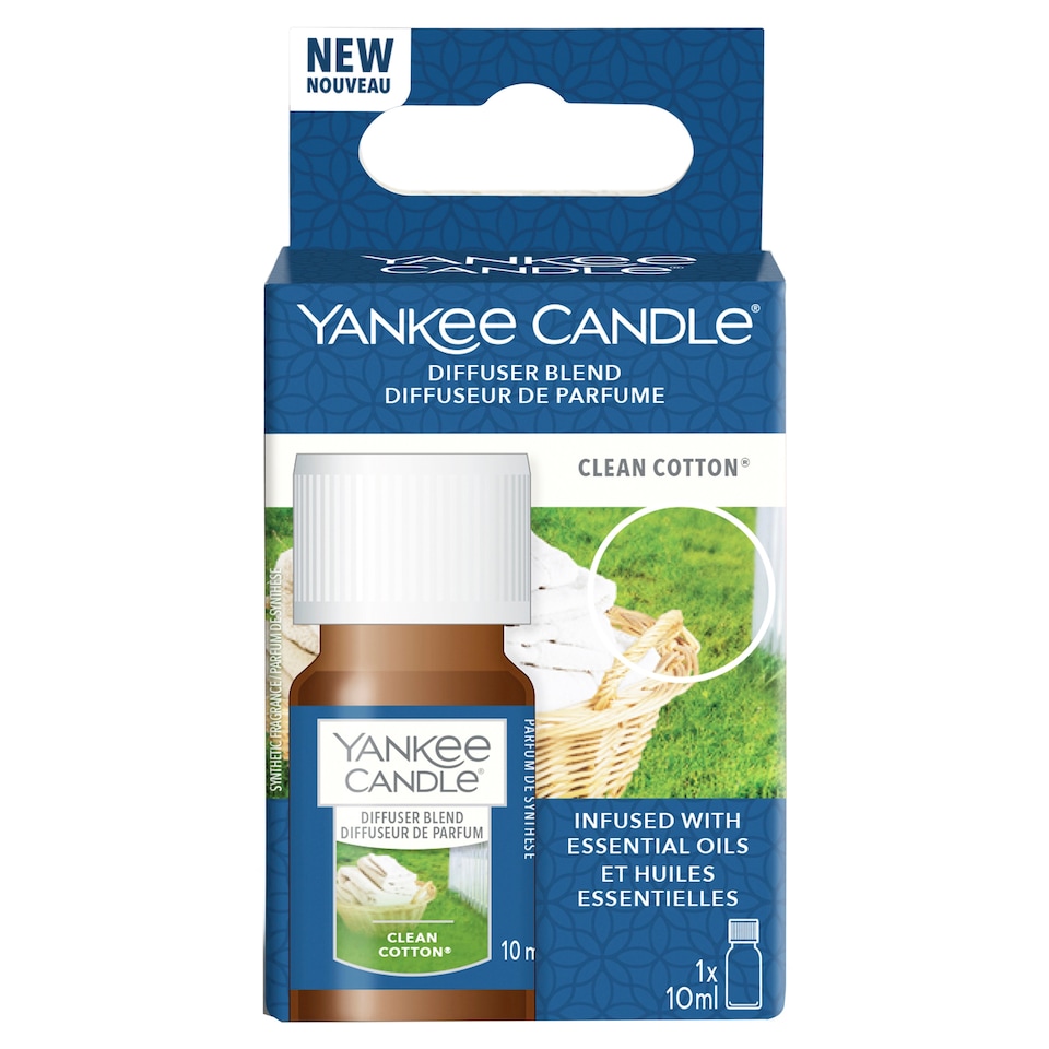 image 1 of Yankee Clean Cotton Aromatherapy Oil 10Ml