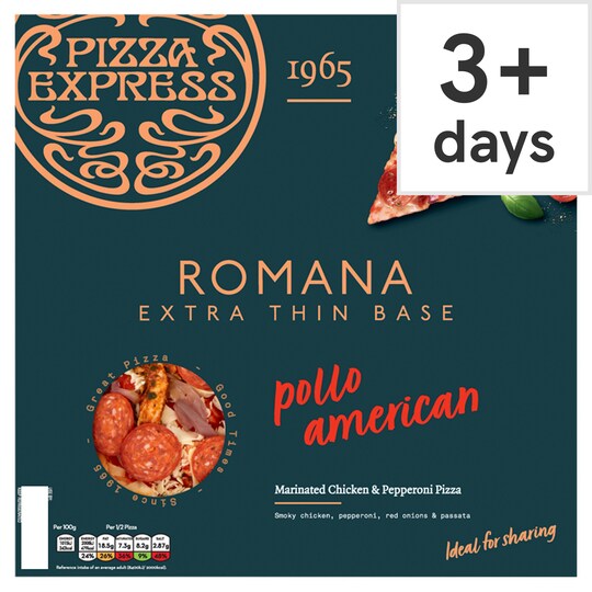 Pizza Express Romana Pollo American Pizza 375G Tesco Groceries
