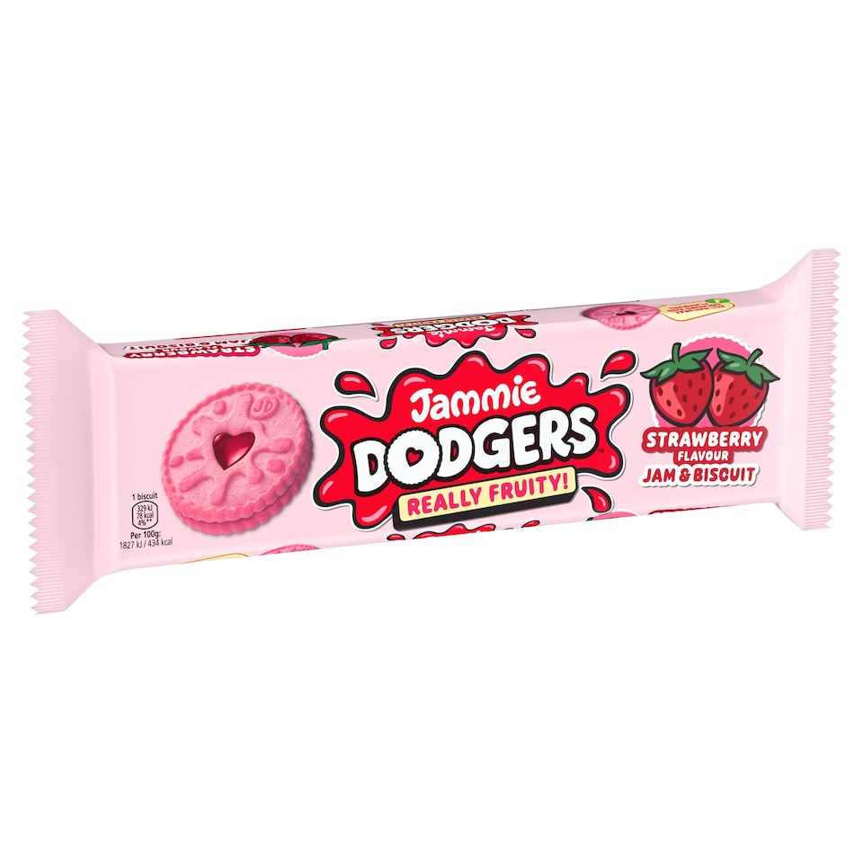 image 1 of Jammie Dodgers Strawberry Flavour Jam & Biscuit 140g