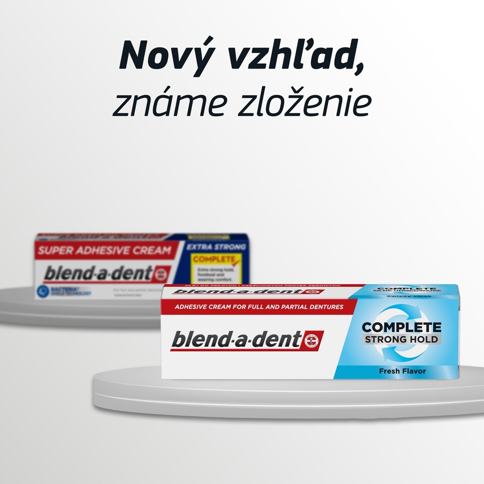 obrázok 1 z Blend-a-dent Complete Fresh Fixačný Krém na Úplné a Čiastočné Zubné Protézy 47 ml