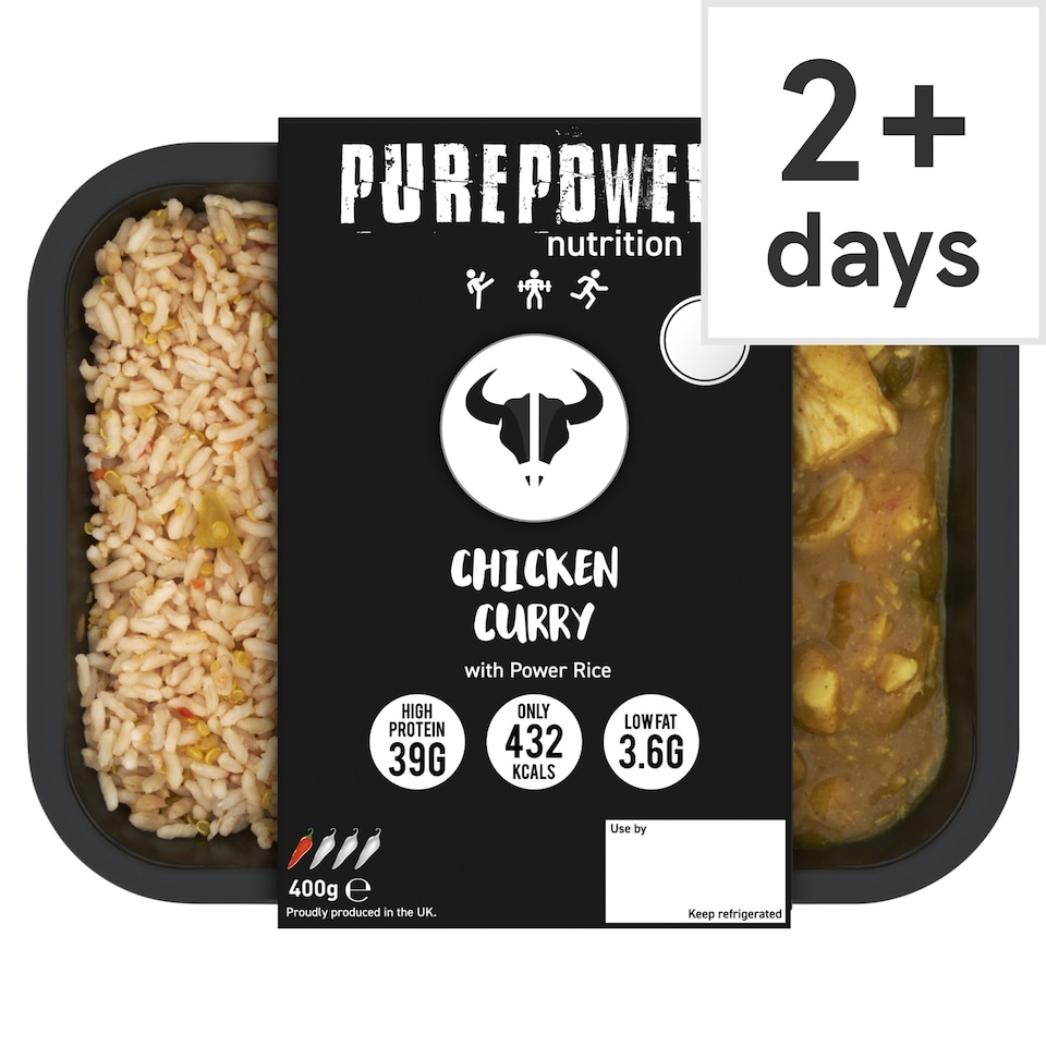 PUREPOWER Nutrition CHICKEN CURRY & POWER RICE 400G