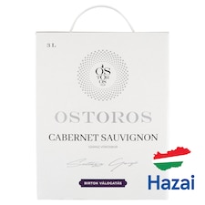 Ostorosbor Bag-In-Box Felső-Magyarországi Cabernet Sauvignon száraz vörösbor 12,5% 3 l