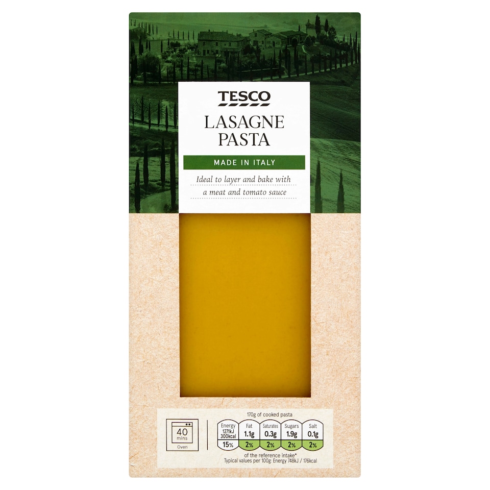Tesco Lasagne Pasta 500G