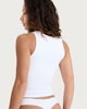 image 3 of F&F Cotton Rich Contour Ribbed Secret Support Vest in White