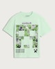 image 4 of Minecraft Pure Cotton Creeper Print T-Shirt in Green