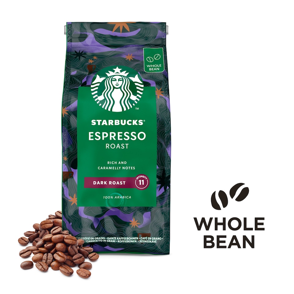 image 1 of Starbucks Fairtrade Espresso Coffee Beans 200G