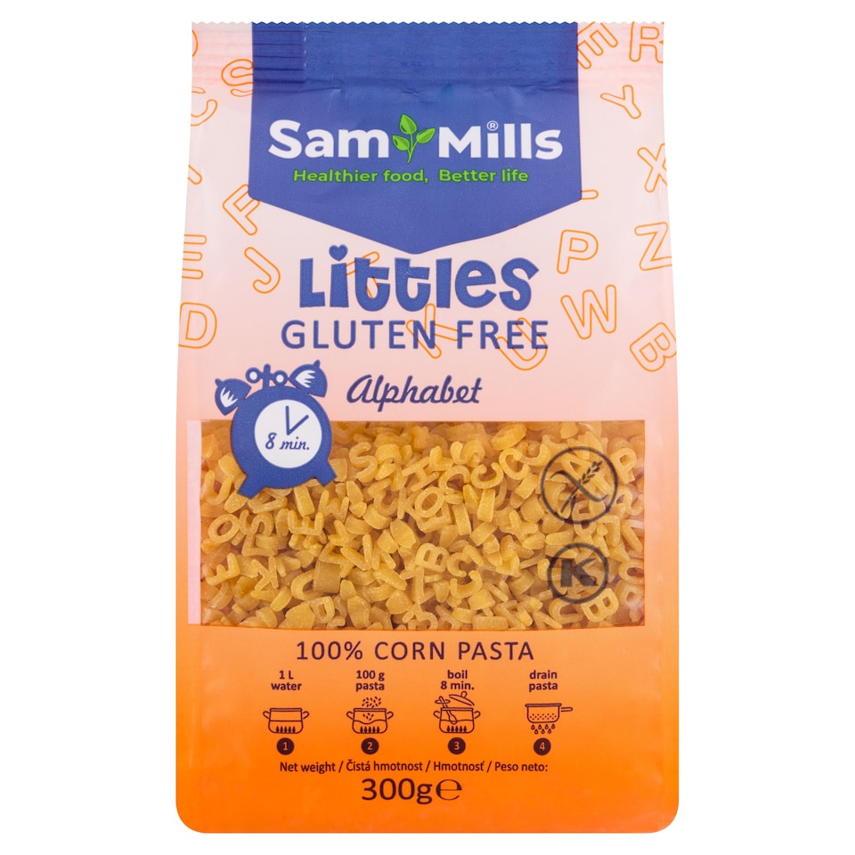 Obrázek 1 pro produkt Sam Mills Littles písmenka dětské těstoviny 300g
