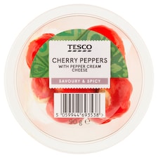 Tesco Cherry Peppers with Pepper Cream Cheese 90 g