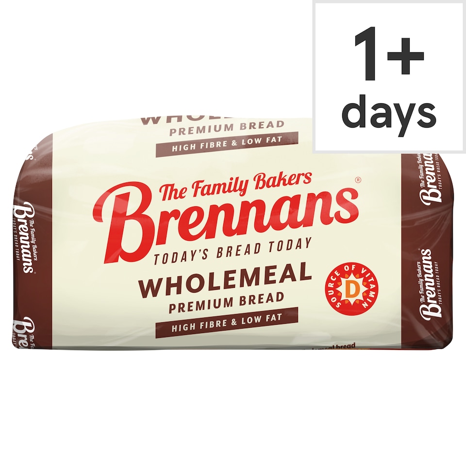 Brennans Vitamin D Wholemeal Bread 800g