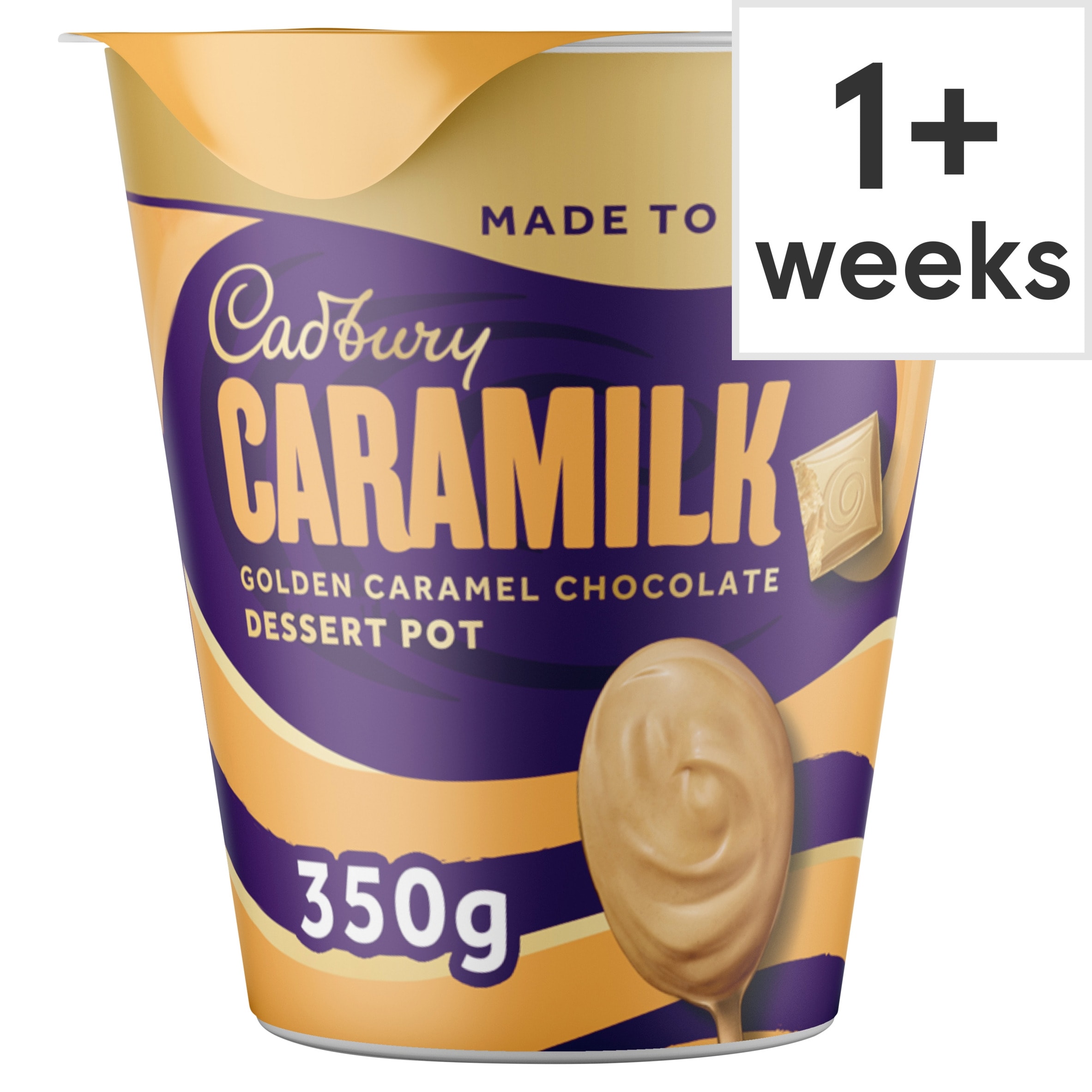 Cadbury Caramilk Golden Caramel Chocolate Dessert Pot 350g