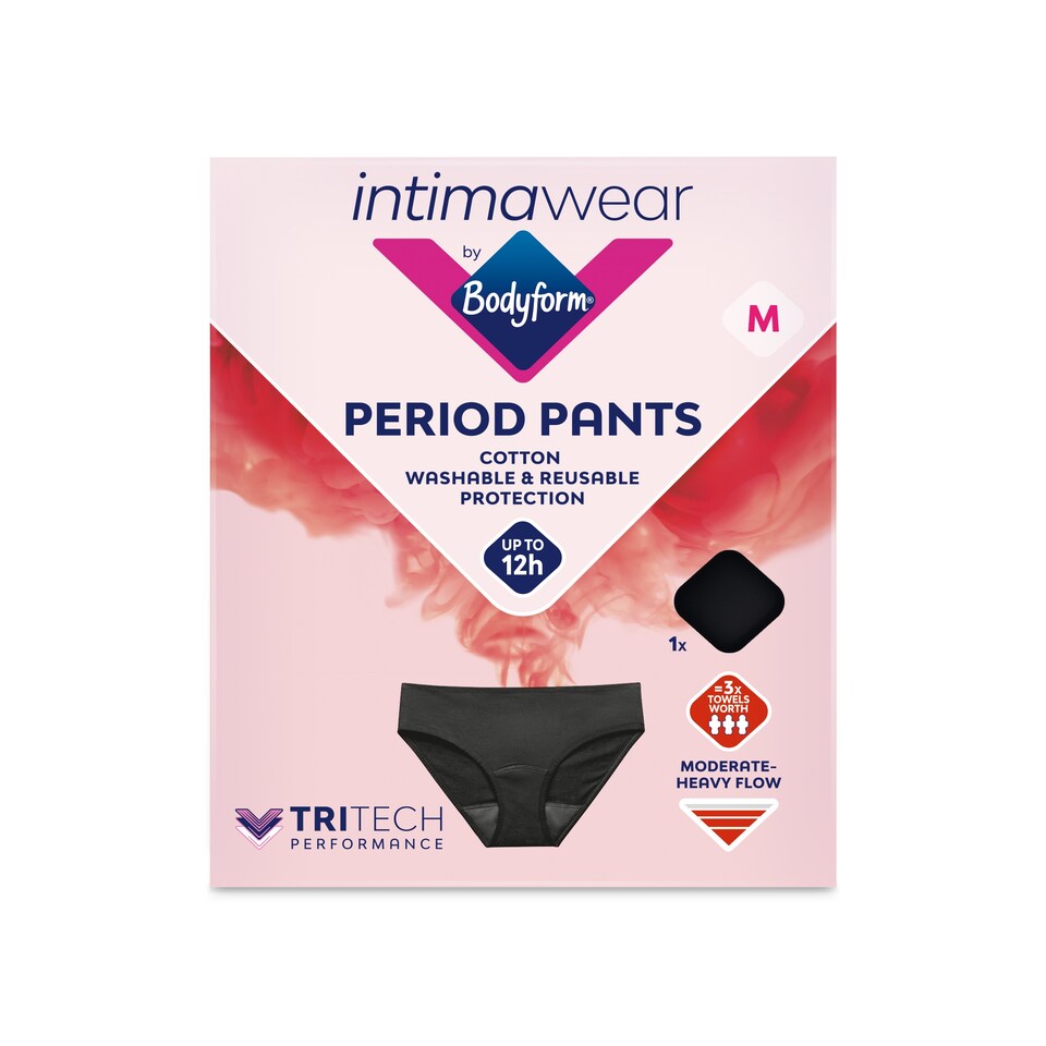 image 1 of Bodyform Cotton Period Pants Washable Underwear M