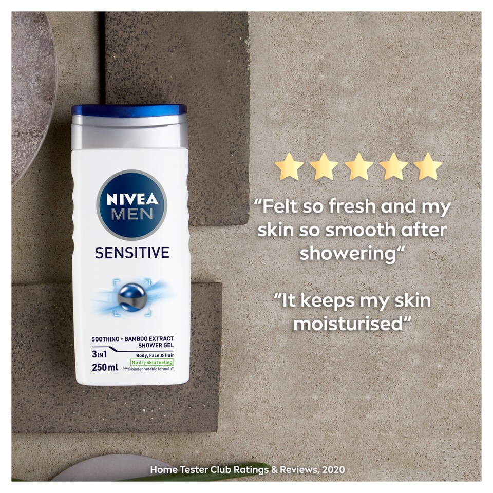 image 1 of NIVEA MEN Sensitive Shower Gel 250ml