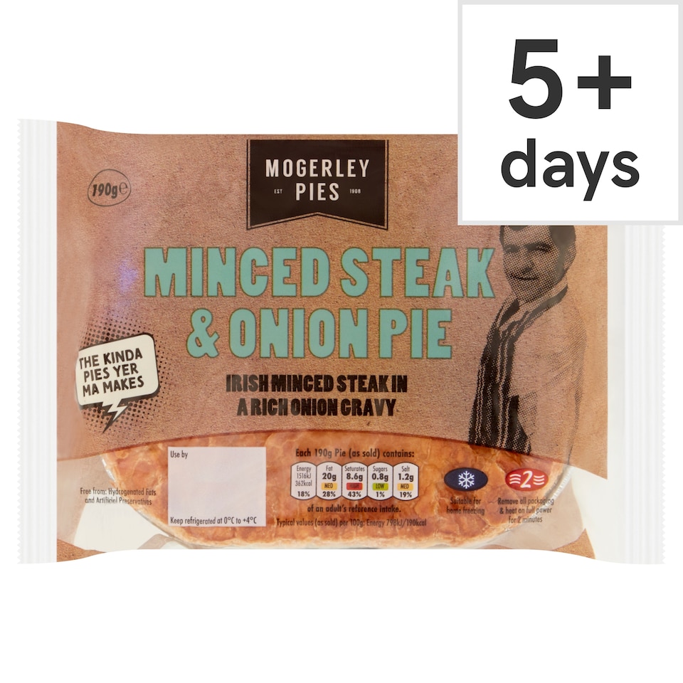 Mogerley Minced Steak And Onion Pie 190G