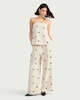 image 2 of F&F Polka Dot Co-ord Bandeau Top in Cream