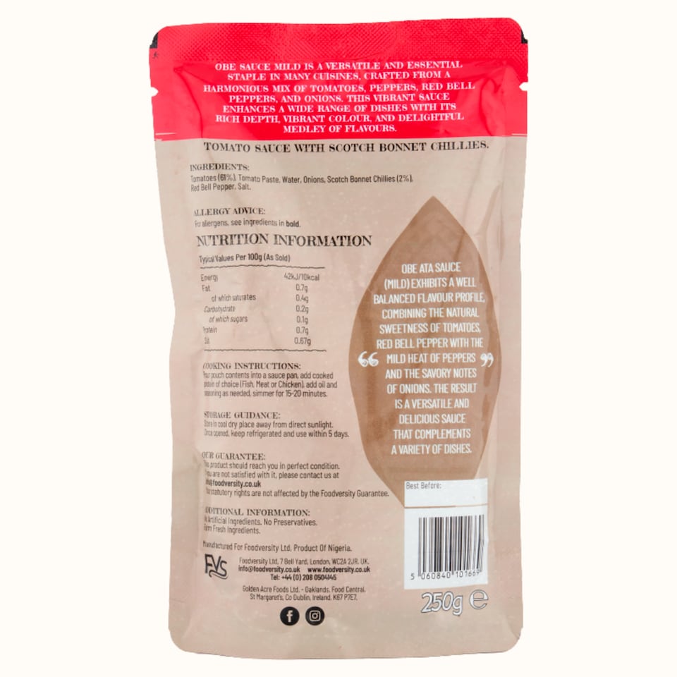 image 1 of D-one Obe Ata Stew Original 250g