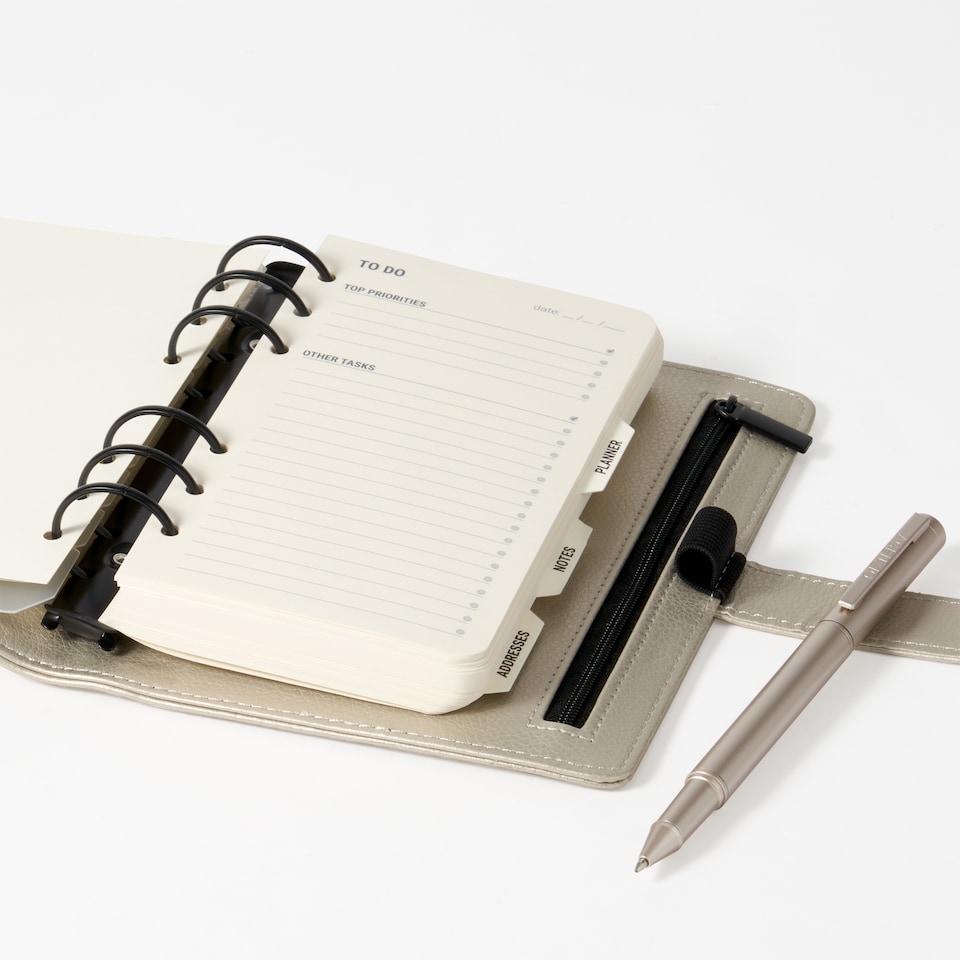 image 1 of Agenzio Soft Touch Organiser Gold