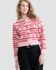 image 1 of F&F Knitted Merry & Bright Button Front Cardigan in Pink