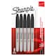 image 1 of Sharpie Stationery Permanent Markers, Fine Point Pens, Black, 5 Count