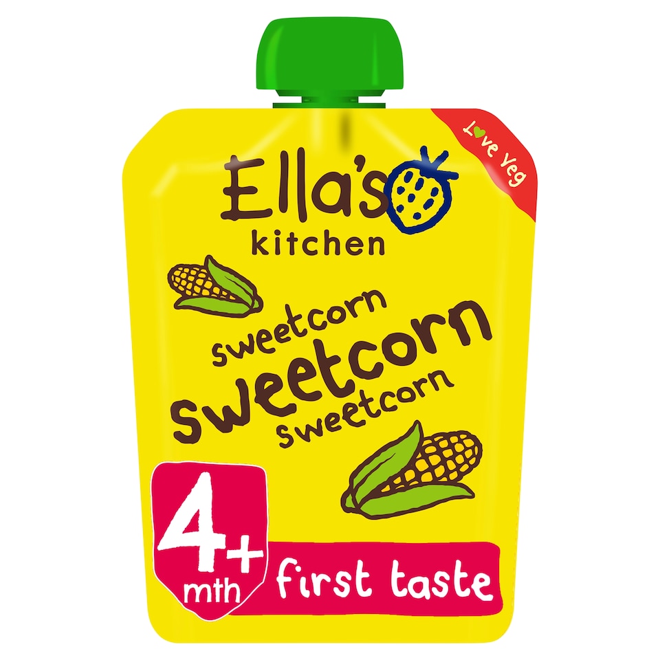 Ella's Kitchen Organic Sweetcorn 4 Months Plus 70G