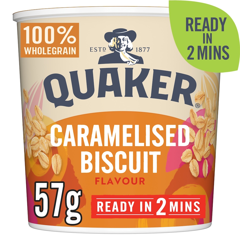 image 1 of Quaker Caramelised Biscuit Porridge Pot 57g