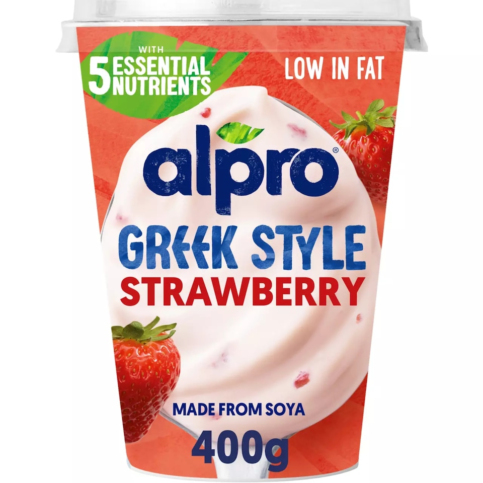Alpro Greek Style Strawberry Yoghurt 400g