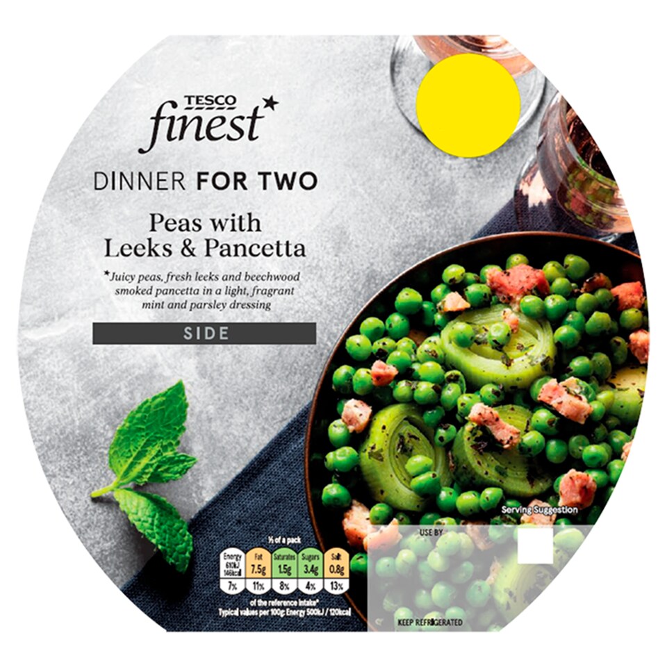 Tesco Finest Peas, Leeks & Pancetta 250G