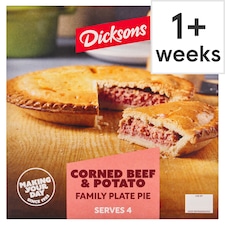 Dicksons Corned Beef and Potato Family Plate Pie 730g