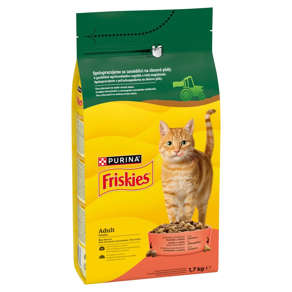 obrázok 1 z Friskies granuly pre mačky hovädzie, kura 1,7 kg