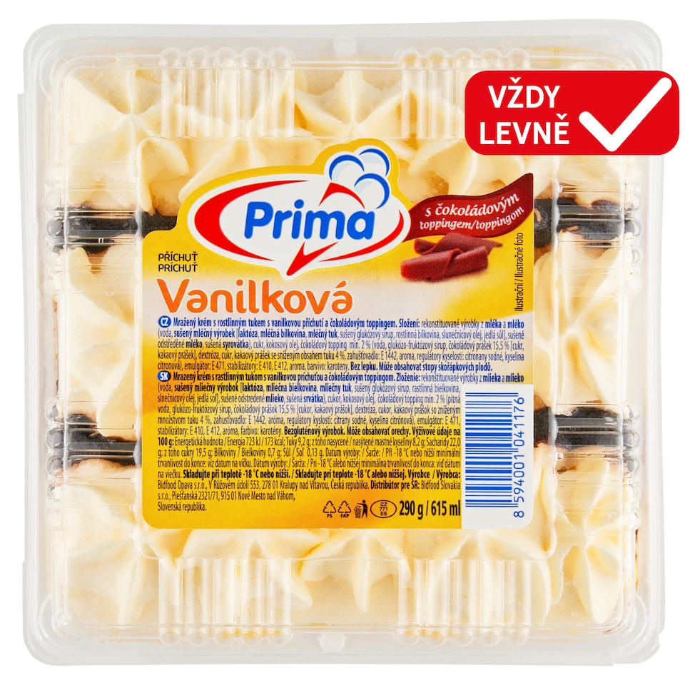 image 1 of Prima Vanilla Flavour with Chocolate Topping 615ml