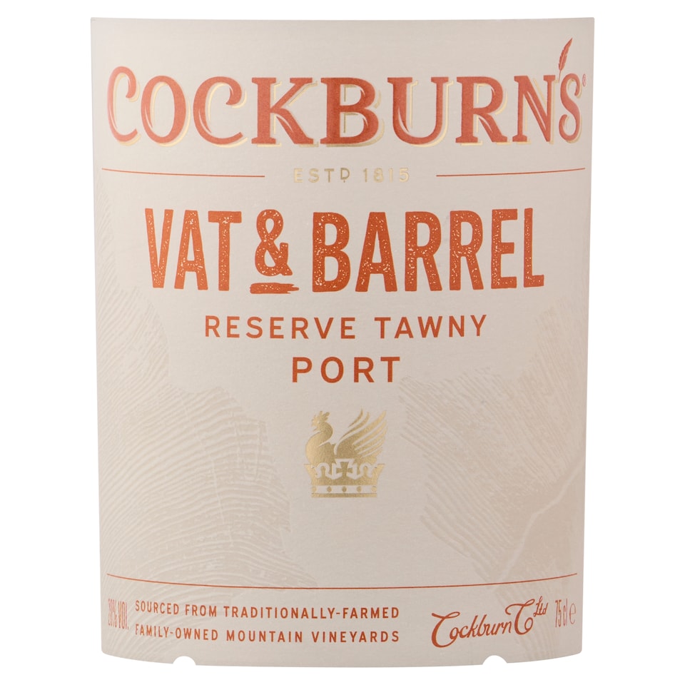 image 1 of Cockburn's Vat and Barrel reserve tawny port 75cl