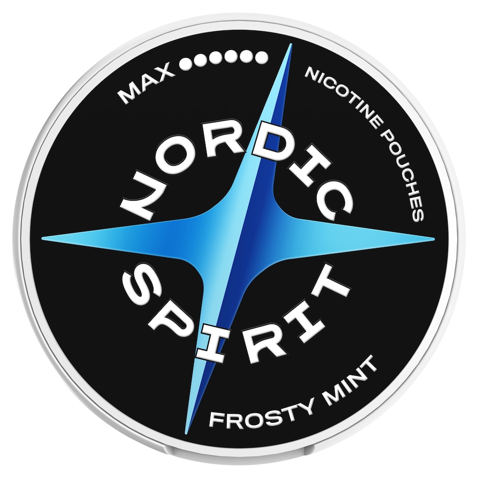 Nordic Spirit Frosty Mint Tobacco Free Nicotine Pouches MAX 20 Pack 17mg 14g