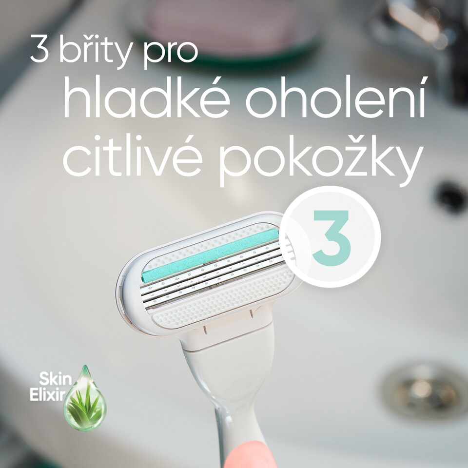 Obrázek 1 pro produkt Venus Deluxe Smooth Sensitive Hlavice Holicího Strojku x4