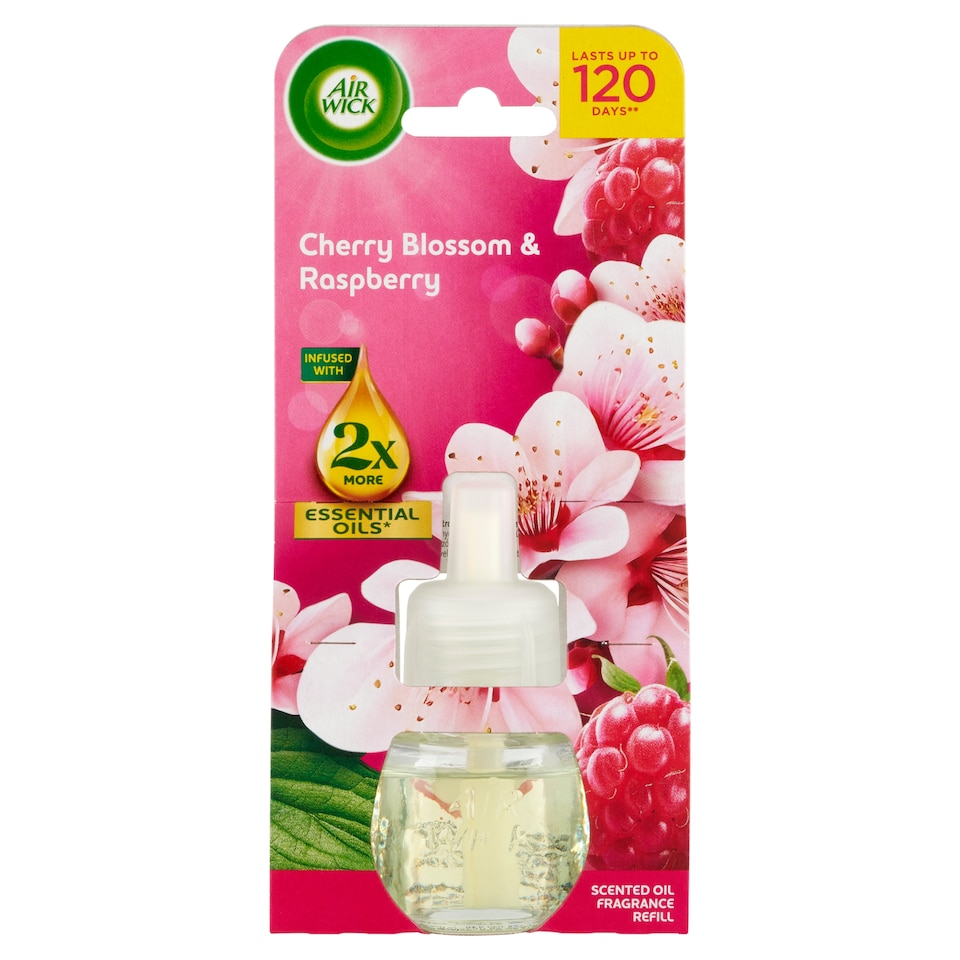Air Wick Cseresznyevirág és Málna elektromos utántöltő légfrissítő készülékhez 19 ml  1. kép