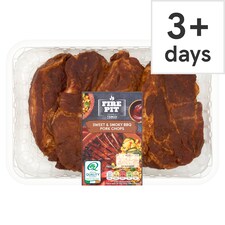 FIRE PIT Tesco Sweet & Smoky BBQ Pork Chops 550g