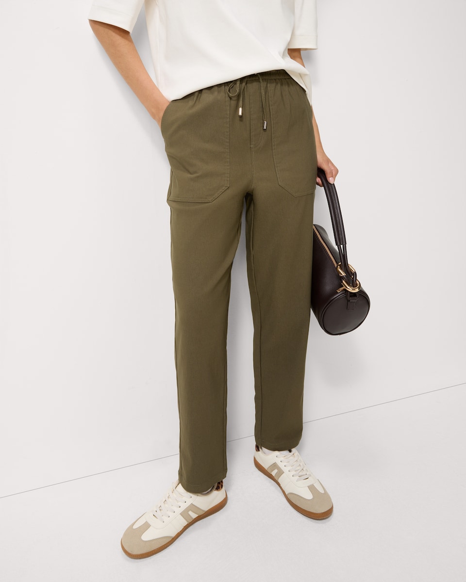 image 1 of F&F Drawstring Trousers in Khaki