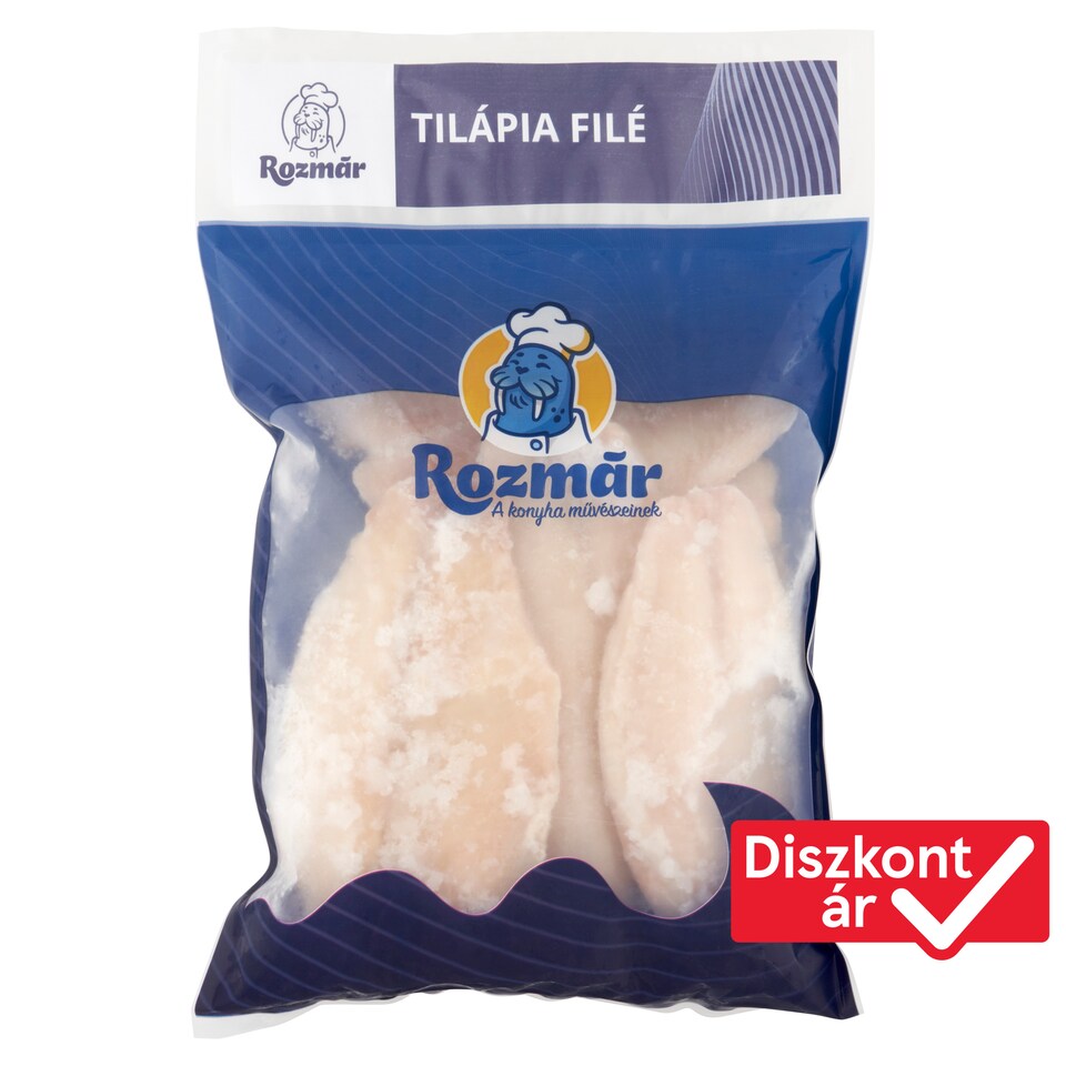Rozmár gyorsfagyasztott glazúrozott tilápia filé 800 g