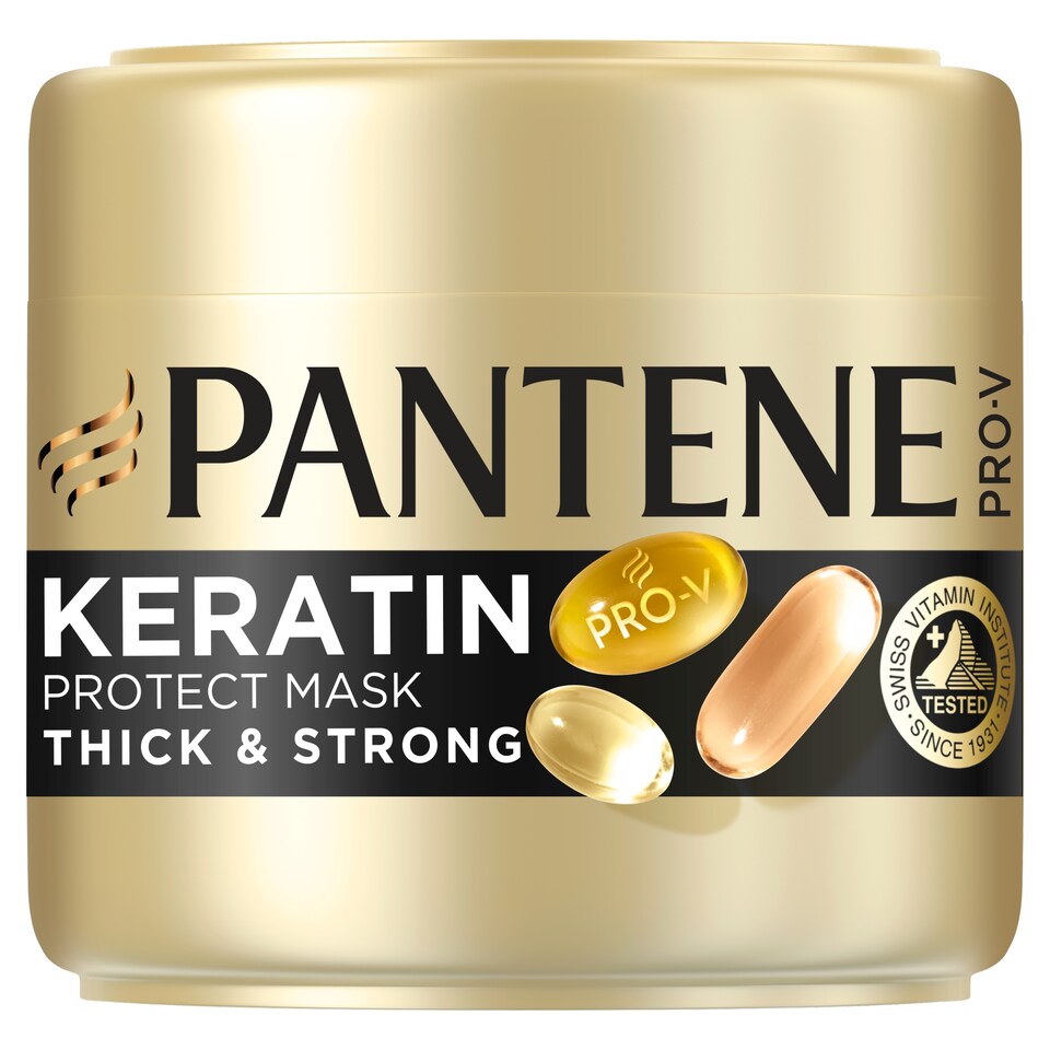 Pantene Thick & Strong Keratin Protect Vlasová Maska 300 ml pro Jemné a Slabé Vlasy