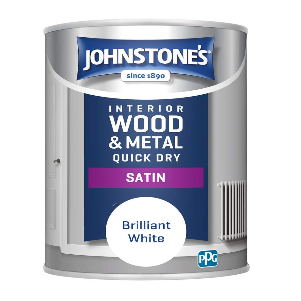Johnstones Qd Satin Brilliant White 750Ml