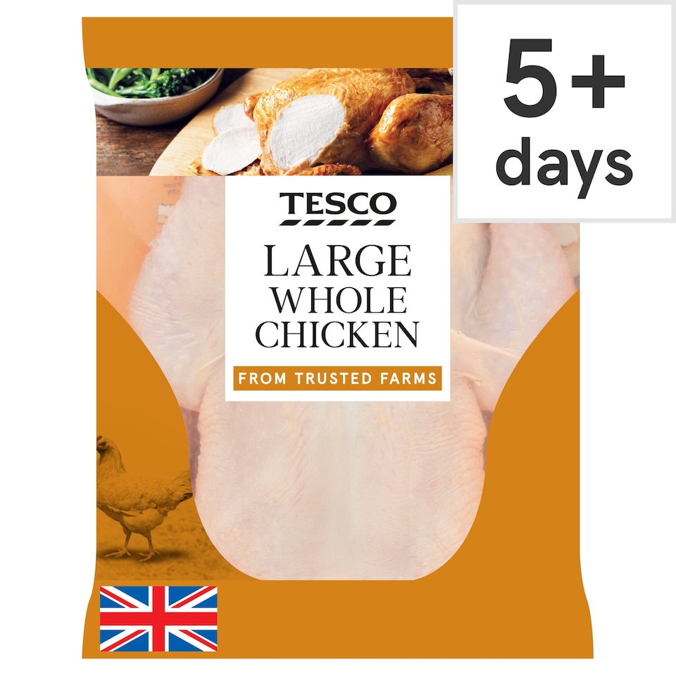 Tesco British Large Whole Chicken 1.5Kg - 1.9Kg