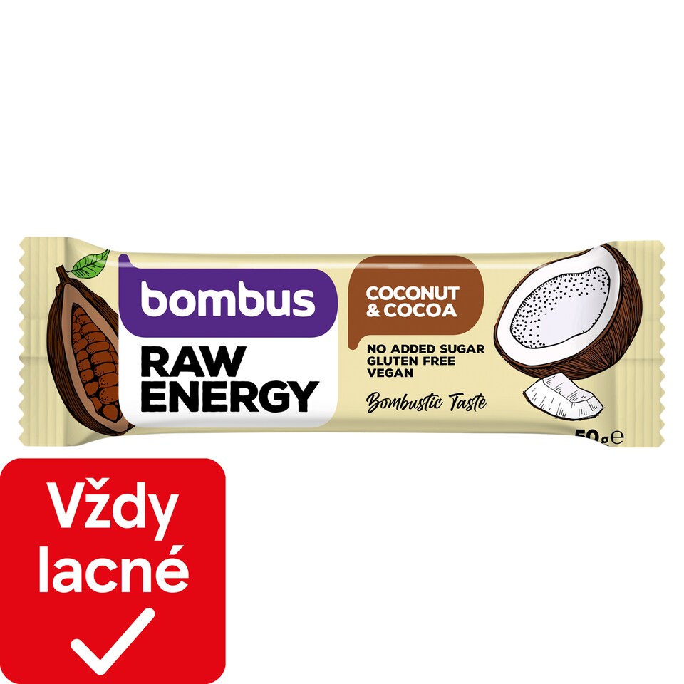 bombus Raw Energy Coconut & Cocoa 50 g
